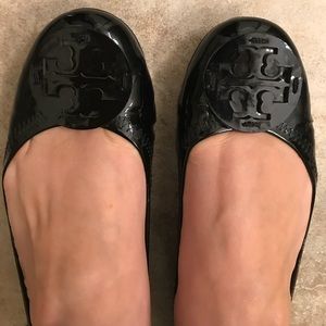 Tory Burch Patent Leather Reva Flats